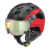 CP Camurai Carbon zwart-rood skihelm – meekleurend & polariserend vizier – kies uit 3 soorten ! 2122 CP117pv