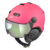 CP Carachillo roze fluo mat skihelm – meekleurend Vizier (4 Keuzes) 2122 CP708vm