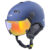 CP Carachillo skihelm blauw met single spiegel vizier (2 Keuzes) 2122 CP707sm