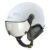 CP Carachillo skihelm wit mat met single spiegel vizier (2 Keuzes) 2122 CP783sm