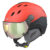 CP Corao+ skihelm rood met meekleurend & polariserend vizier (3 Keuzes) – zeer veilig 2223 CP404pv