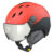 CP Corao+ skihelm rood met single spiegel vizier (2 Keuzes) – zeer veilig 2223 CP404sm